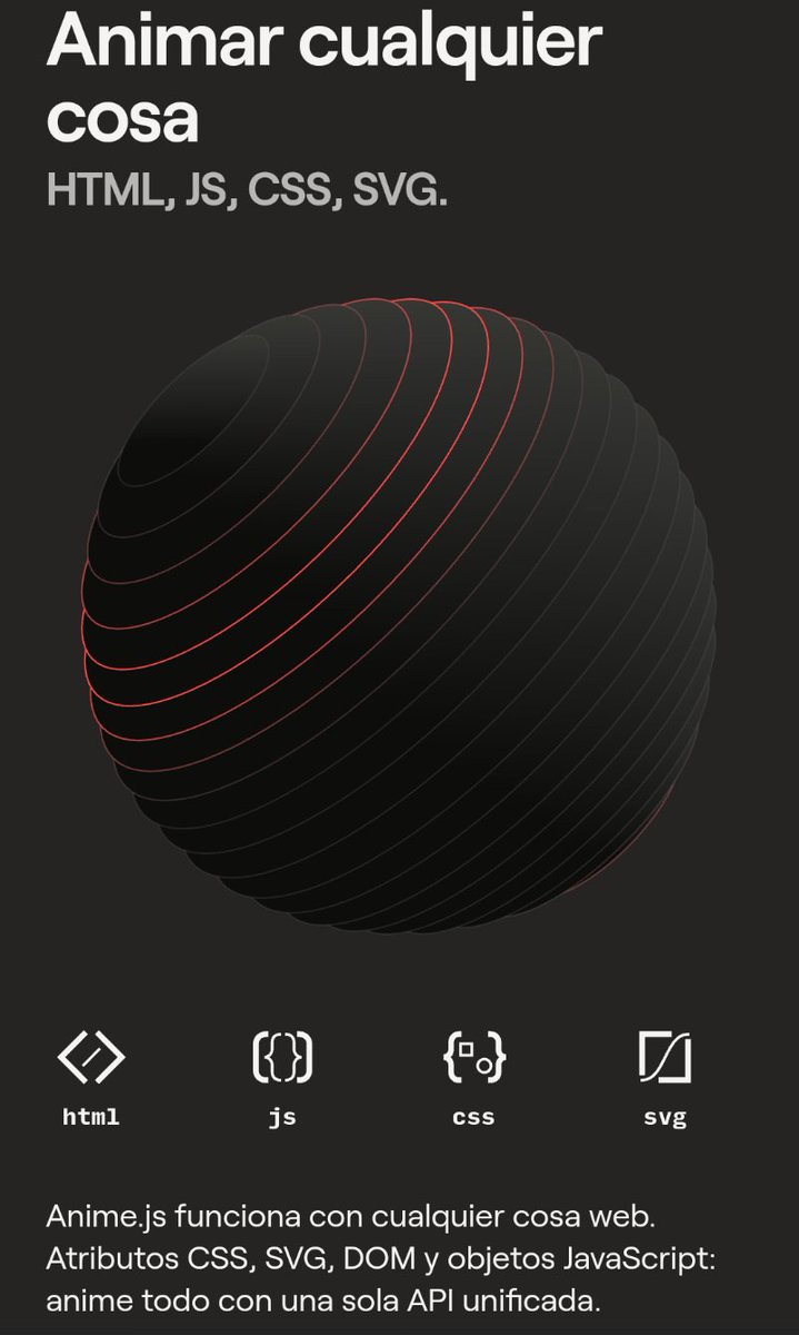 tylerwolfx's tweet photo. Anime.js (https://t.co/I0O2PVCyKe) es una biblioteca ligera de animación JavaScript con una API simple pero potente.
Funciona con propiedades #CSS, #SVG, atributos #DOM y objetos #JavaScript.
#frontend #dotcss #canvas #animation #Webdesign #webdevelopment #javascript https://t.co/HZhIn9xmOw