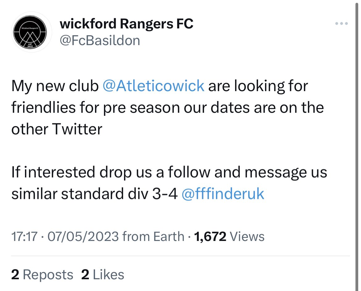 Castle Point Rangers tweet media