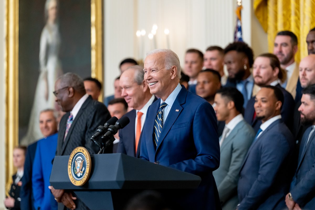 Welcome to the White House, 2022 World Series Champion Houston Astros.