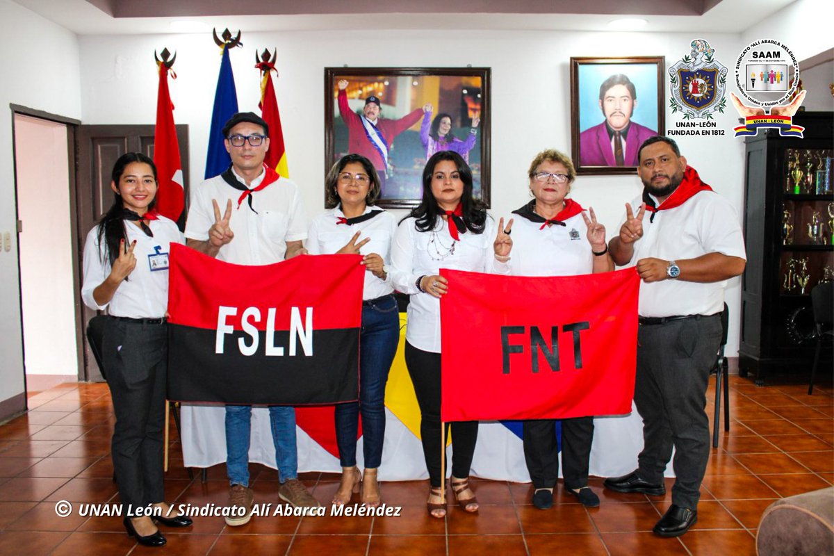 La tarde de hoy 8 de agosto Miembros del Comité Electoral del Sindicato Alí Abarca Meléndez de la UNAN-León recepcionaron documentos de Inscripción de la Fórmula "Trabajadores Unidos y Unidas por el Bien Común" como Candidat@s a Miembr@s de la Junta Directiva del SAAM 2023- 2024