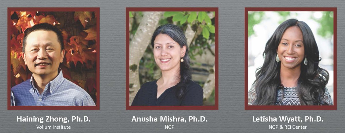 Vollum Institute (@volluminstitute) on Twitter photo Congratulations to Vollum community faculty
Drs. Wyatt, Mishra, & Zhong for their promotions!
Letisha Wyatt: Associate Professor,
Anusha Mishra: Associate Professor,
Haining Zhong: Senior Scientist/Professor.
cc: <a href="/dr_lrwyatt/">Letisha R. Wyatt, PhD</a>, <a href="/Mishra_CBF_Lab/">Anusha Mishra</a> & <a href="/HainingZhong/">Haining</a> Congratulations to Vollum community faculty
Drs. Wyatt, Mishra, & Zhong for their promotions!
Letisha Wyatt: Associate Professor,
Anusha Mishra: Associate Professor,
Haining Zhong: Senior Scientist/Professor.
cc: <a href="/dr_lrwyatt/">Letisha R. Wyatt, PhD</a>, <a href="/Mishra_CBF_Lab/">Anusha Mishra</a> & <a href="/HainingZhong/">Haining</a>