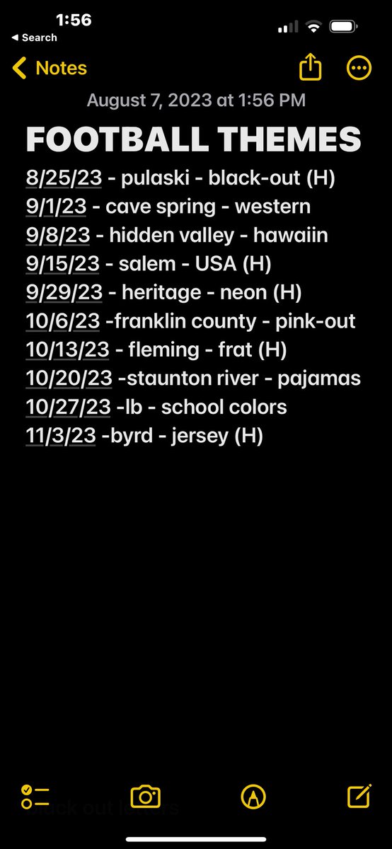 Hey Vikings, Football season is back! These are your themes for the 2023 football season!