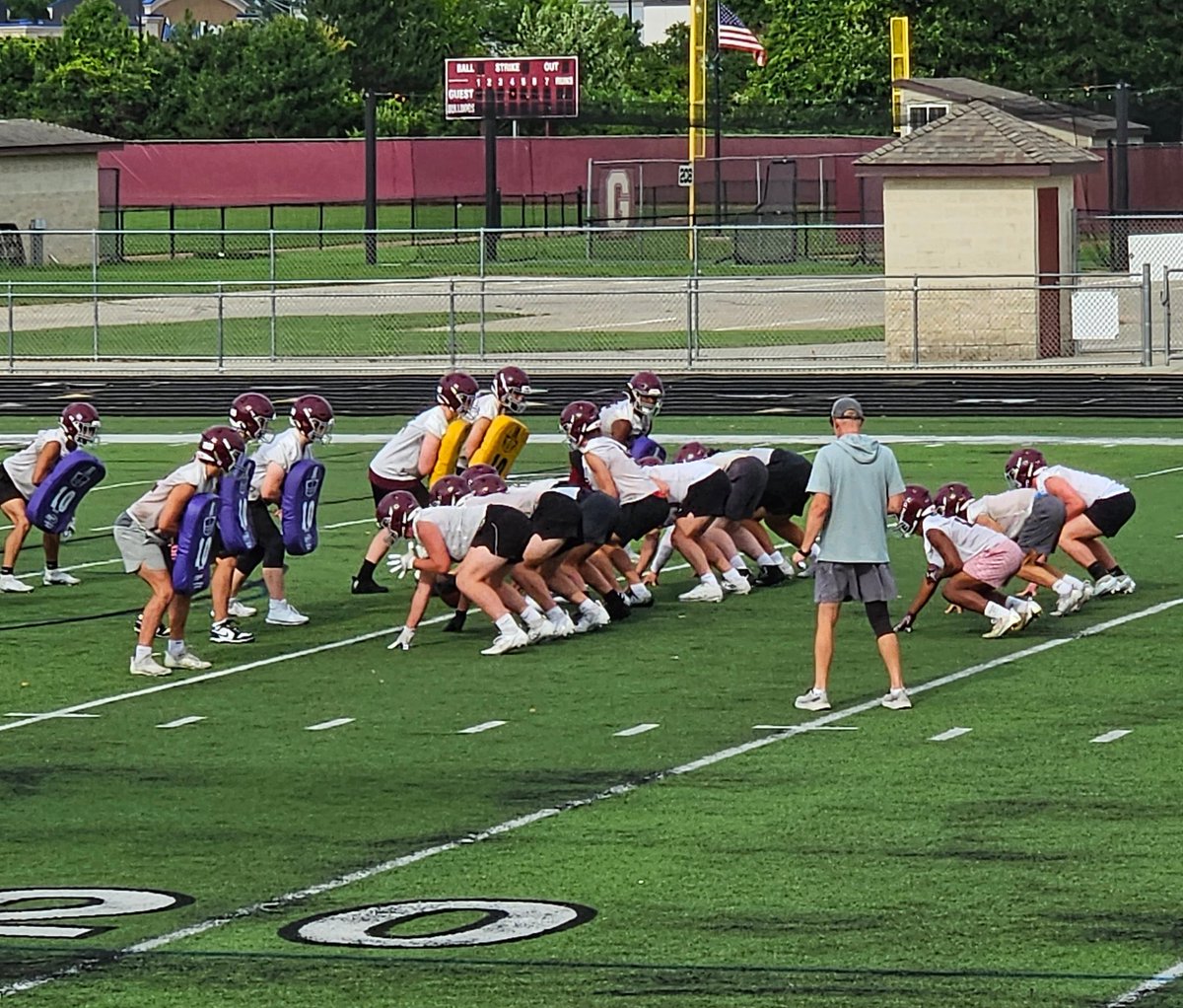 First day of practice for @GrandvilleFB #GrandvilleFootball #mhsaafb