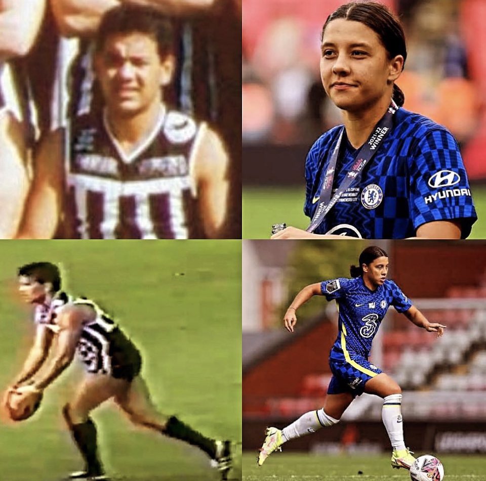 Friendly reminder Sam Kerr’s dad was a premiership player with Port Adelaide in 1988.