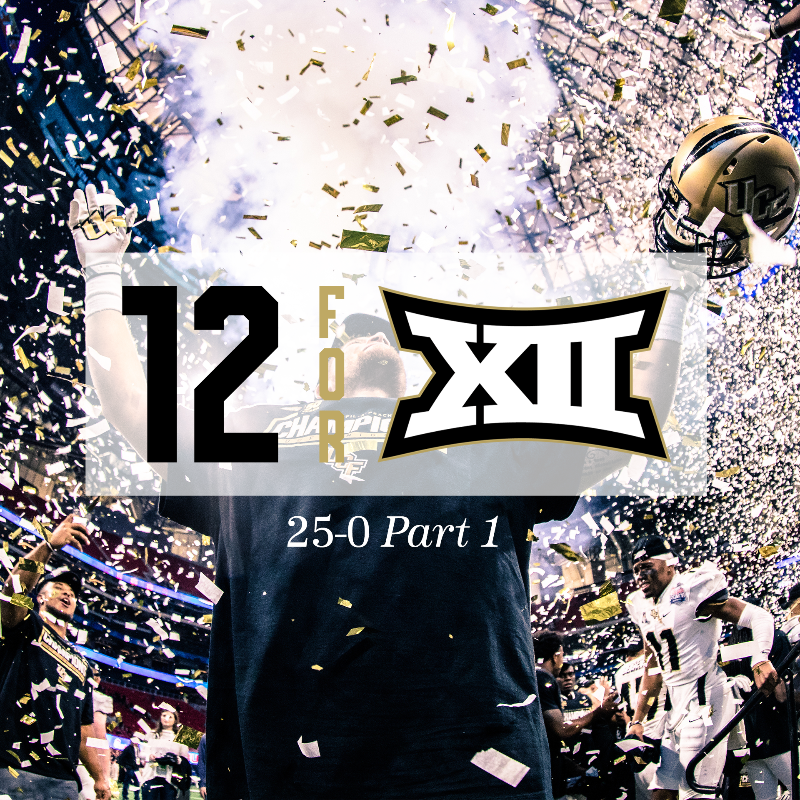 UCFKnights's tweet photo. A 15-20 minute read and worth every second 🏆

12 for XII: 25-0 Part 1