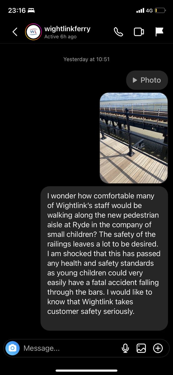 You know it’s a man’s world when design like this gets approved. How happy would you feel on this pier walkway with young children? <a href="/wightlinkferry/">Wightlink Ferries</a> <a href="/guardian/">The Guardian</a> <a href="/WightlinkTravel/">Wightlink Travel</a>