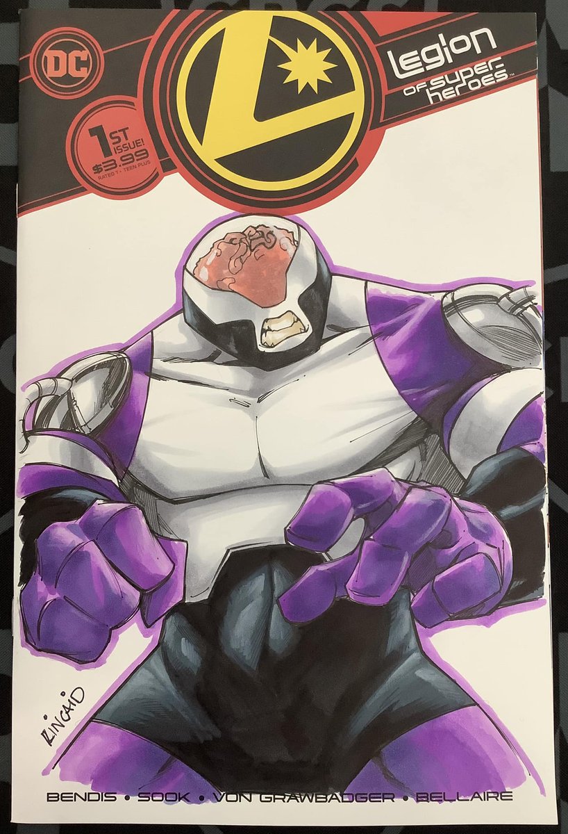 My commission of Validus sketch cover by @RyanMKincaid at @FANEXPOBoston tinyurl.com/38hcemnv #RyanKincaid #artcommission #sketchcover #Validus #GarridanRanzz #FatalFive #LegionofSuperVillains #LegionofSuperHeroesart #DCComics #comicart #comicbookart #comics #comicbooks