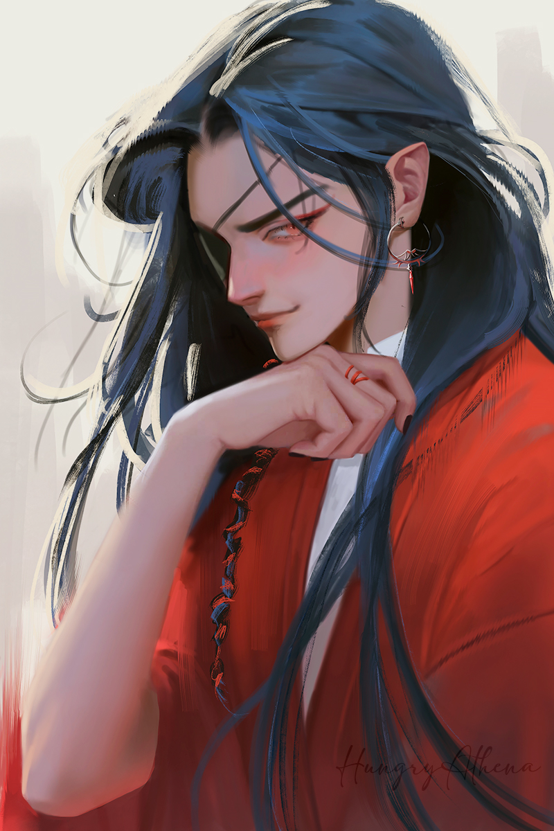 HungryAthena's tweet photo. experimenting with some new brushes, it was fun :p 
#huacheng #tgcf #天官赐福 https://t.co/DRgqcub7Uc