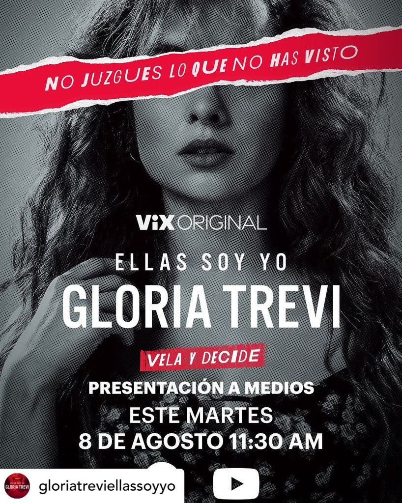 Posted • @GTEllasSoyYo No te pierdas MAÑANA la Presentación a Prensa de #EllasSoyYo, en punto de las 11:30 a. m. MEX por Facebook y YouTube de @canalestrellas… ¡Vela y decide! <a href="/ScarletGruber/">Scarlet Gruber</a> ✨