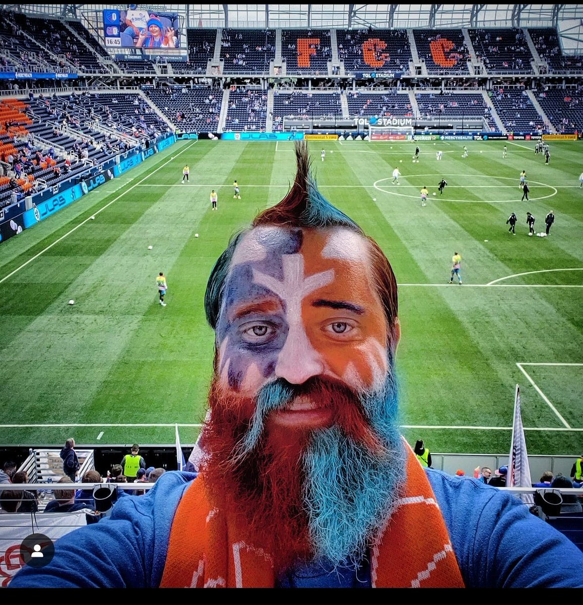 Jdrees1489's tweet photo. @HiMyNameIsSeton As a die hard fan of a very good FC Cincinnati team with an incredible fan base it does bum me out that the only chance I'll ever get to see the international legends play is as visiting players https://t.co/vm0qM3jCcQ