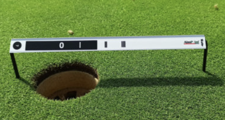 aimpointed's tweet photo. AimPoint 4FS
This new Aimpoint Tool has been designed for the 4’ putt. The It is provided with 6 stimp references: from 7 to 12 of stimp. It can be place on the ground or elevated above the hole.  It has been designed for Slope percentages of 1%, 2% and 3%.
Price: $30.00. https://t.co/tK8AhB0p8R