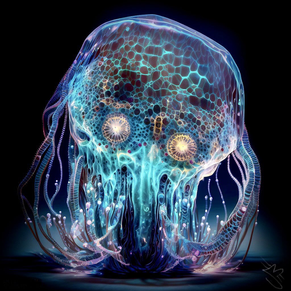 UncleBitcoin's tweet photo. #Killabyte nanites phase between physical states as singular subcellular organisms (shown here) &/or as hive mega organisms (dinosaur size collectives) &/or as multi code web sequences (ability to infiltrate otherwise impervious tech securities & enabling 'meta-telepathy')🤖🧠🦠 https://t.co/AqJg7zI1lH
