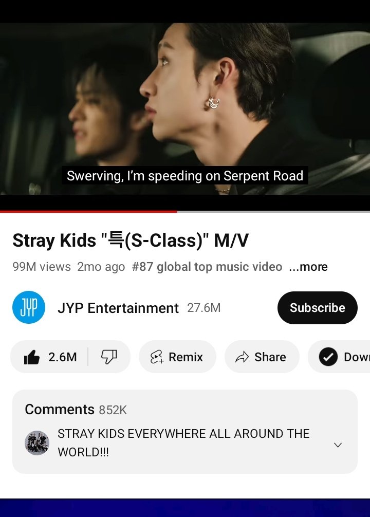 centskz's tweet photo. @skz_streams GO GO GO!! #SClassTo100M ๐ฅ https://t.co/7f9DZwfkgE