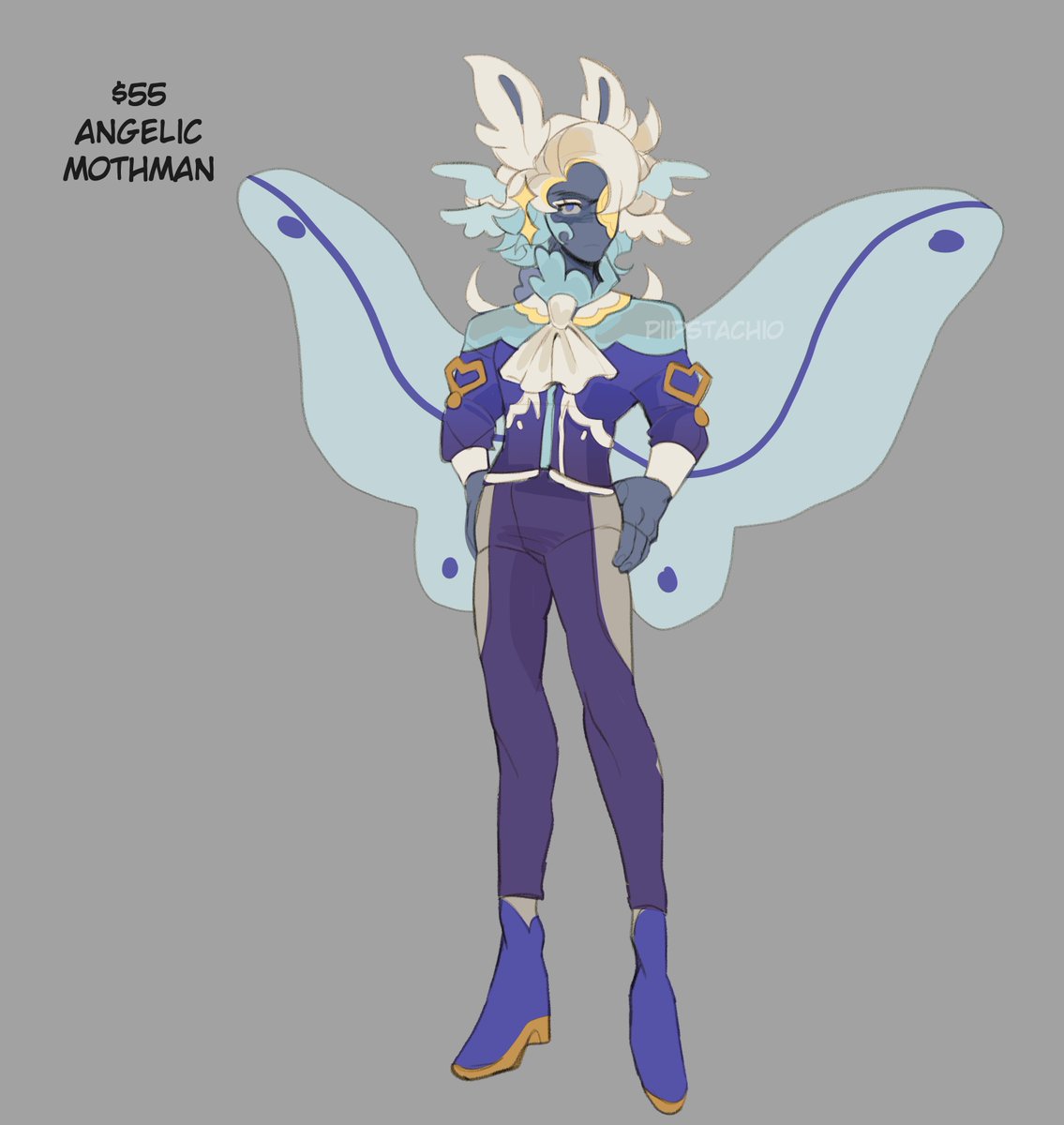 「Anyways here's a quick mothman adopt/ado」|LUCI @ DnD Brainrotのイラスト