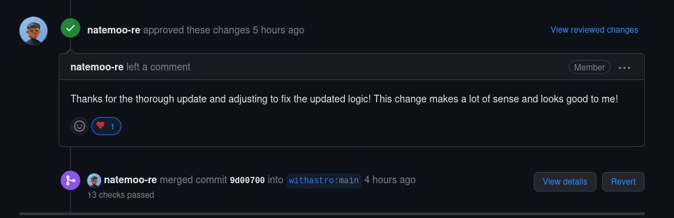 Stepping up my presence on this platform sharing more about what I'm doing! 🌟  Exciting news: Just got my 10th PR merged into AstroJs, fixing a bug related to imports on 404 redirection. Learning tons and loving every moment of this  enriching journey. 🚀 #OpenSource