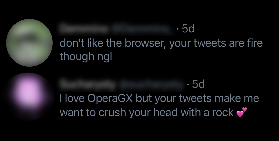 Opera GX tweet media