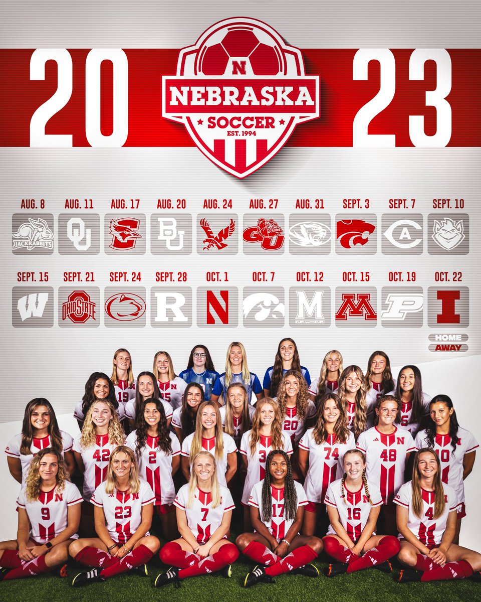 It's game week! 🤩🤩

Snag this year's schedule poster at one of our exhibition games this week at Hibner Stadium. Admission is FREE!

Aug. 8 → South Dakota State (7:05 PM)
Aug. 11 → Oklahoma (7:05 PM)