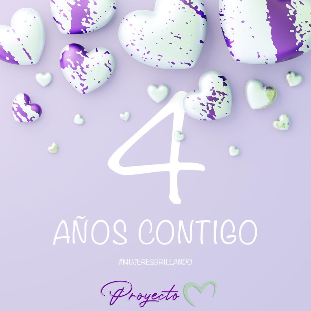 yoladiazn's tweet image. #4toAniversario #ProyectoM #Mujeres 💜💚