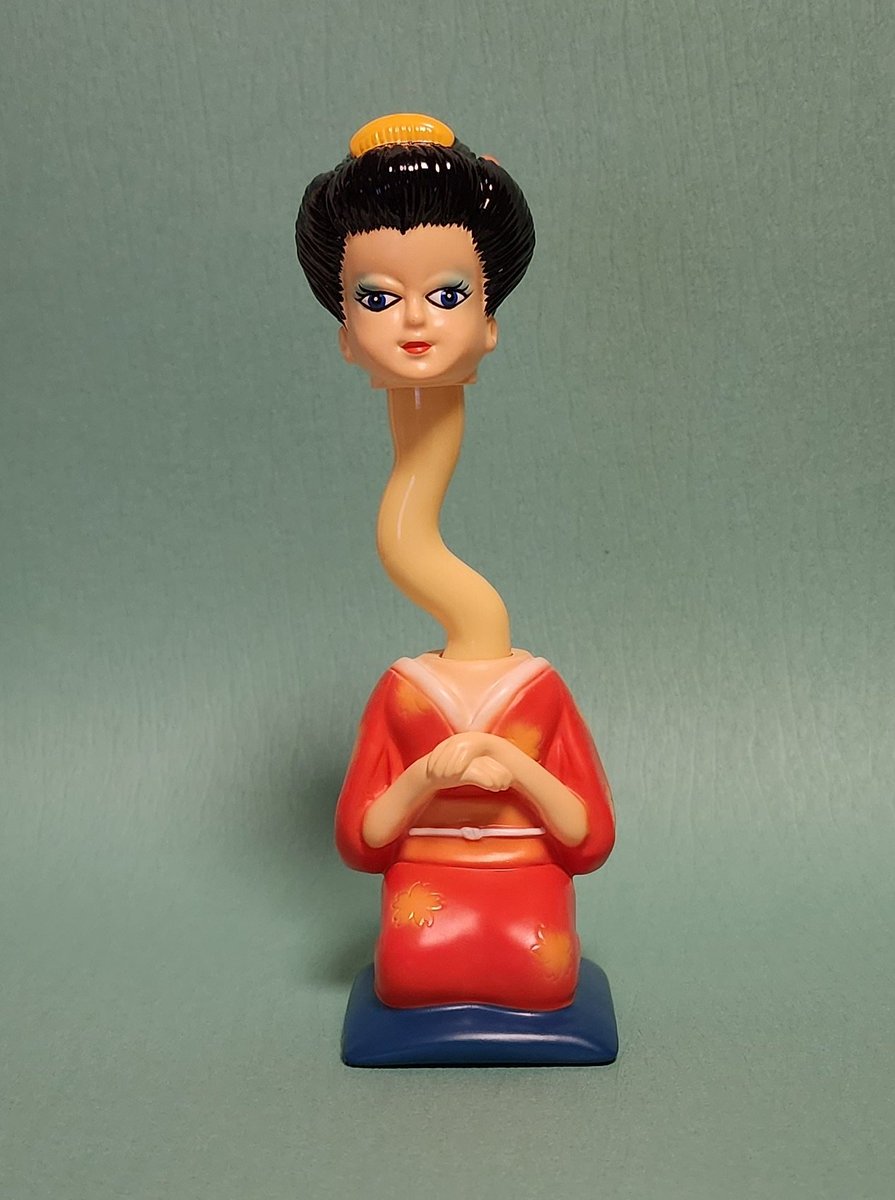 妖怪の日なので丸八玩具さんのソフビを開封しました #妖怪の日 #ろくろ首