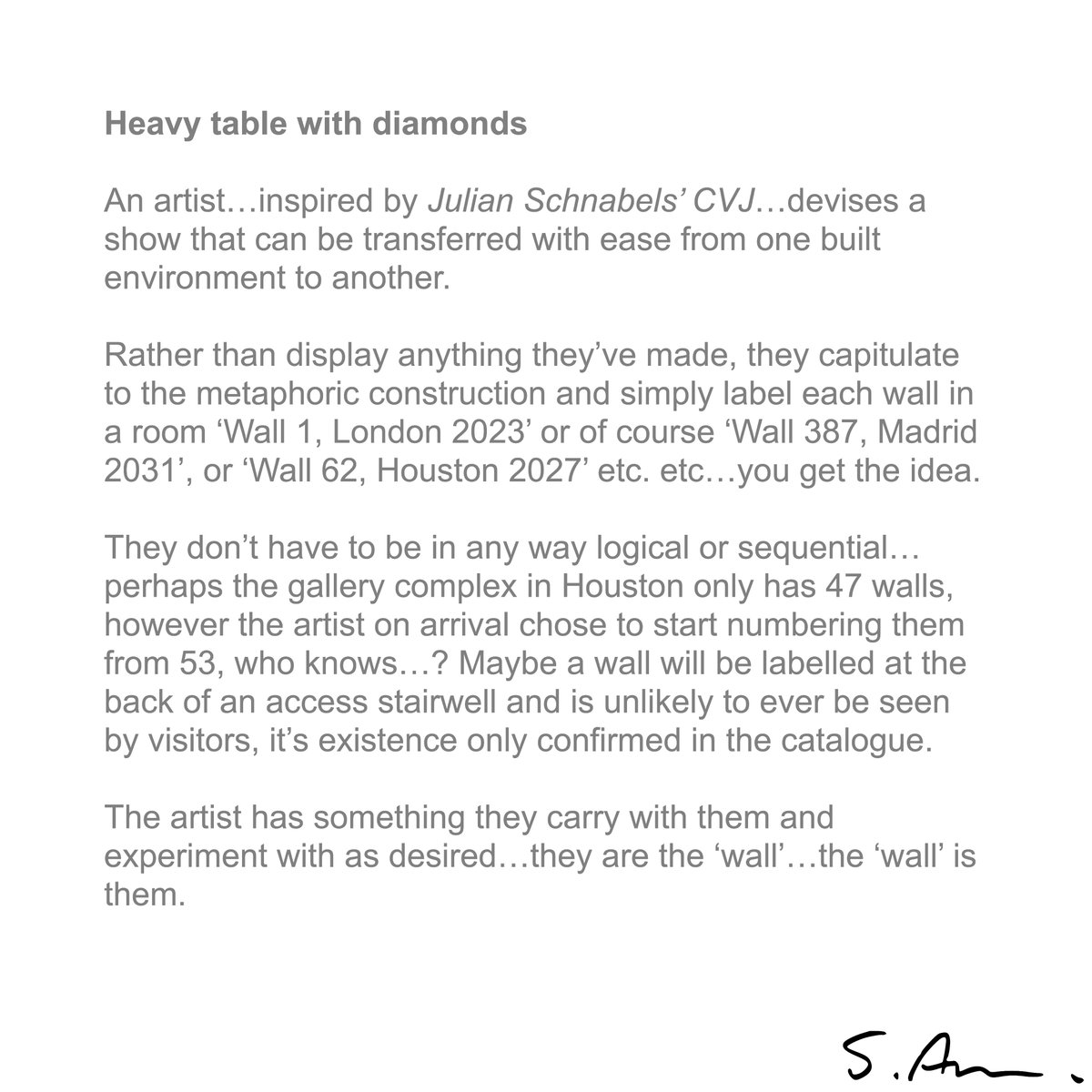 Stan20171's tweet photo. #JulianSchnabel #cvj #Tiffanys5thAve #Diamonds #table #wall #desired #fictionalart #simianamber https://t.co/NEsNUNQWlD