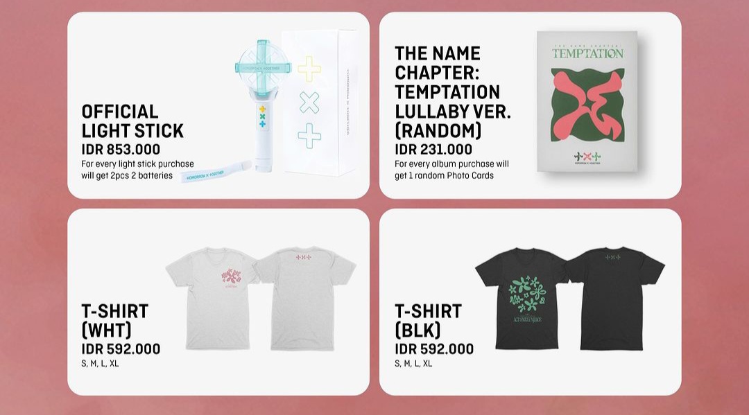 rossydimitri's tweet photo. Open Jastip Merchandise @TXT_bighit . COD di tempat konser. Fee 40.000/Pcs.
#txtindonesia #jastiptxtinjakarta #txtasmtourMerchandise #txtmerchwtb #txtmerchwts #wtstxt #wtbtxt #TXTINJAKARTA #asmtour
#TOMORROW_X_TOGETHER              #TXT #SOOBIN #BEOMGYU #TAEHYUN #HUENINGKAI https://t.co/YbcHHO7n1B