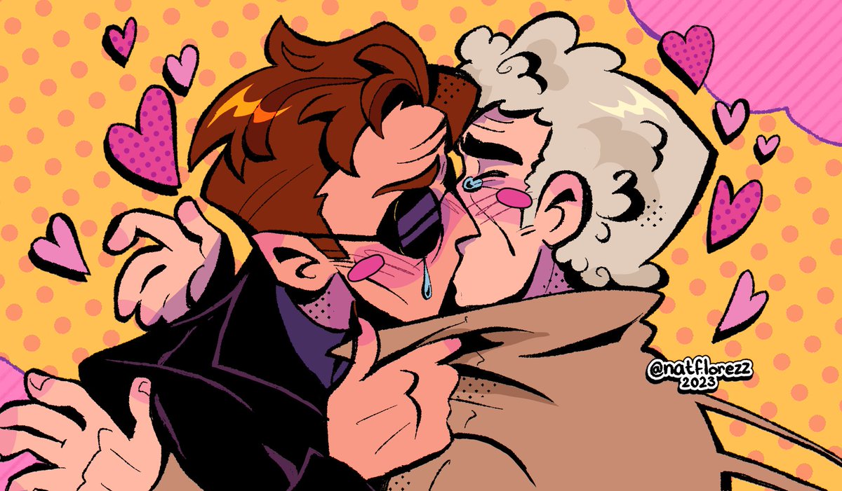 「The kiss   #GoodOmens #GoodOmens2 #GoodO」|✨ Natasha ✨ COMMISSIONS CLOSED!のイラスト