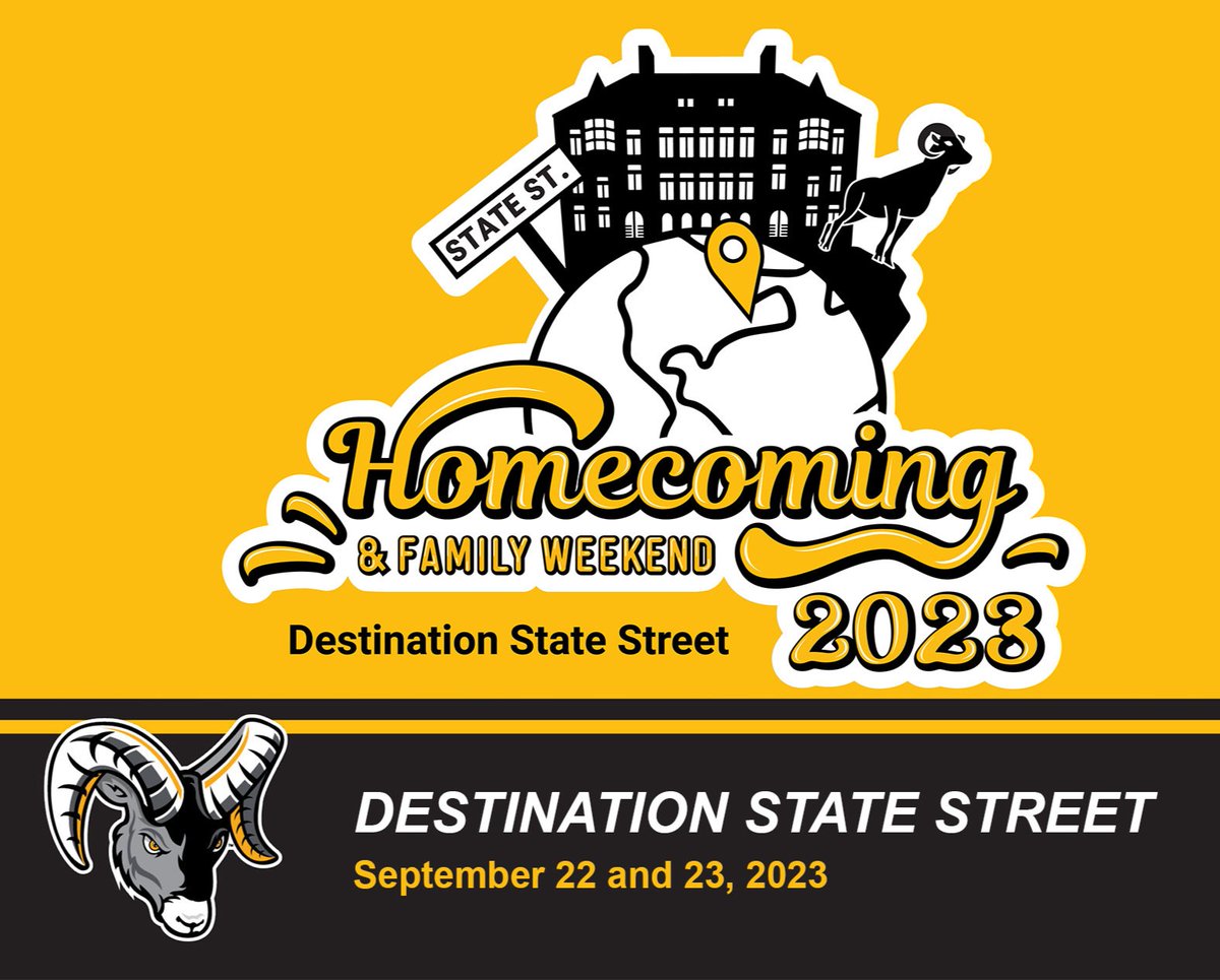 Ready to reconnect with friends and #fRAMily? 🐏 
Register now for FSU's 2023 Homecoming! alumni.framingham.edu/homecoming  

#RamPride #FramStateAlumni #homecoming