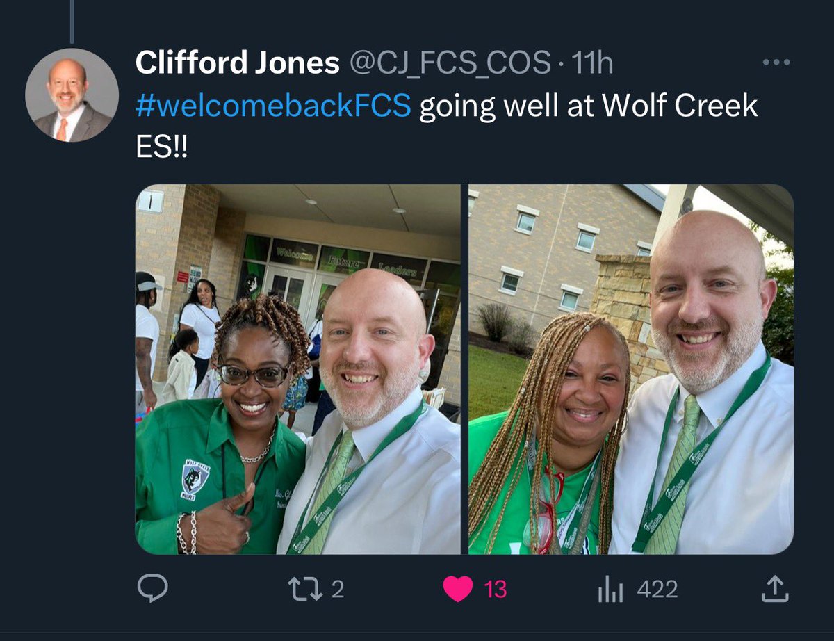 Thanks for the support! @CJ_FCS_COS  Great 1st day! #morningrush