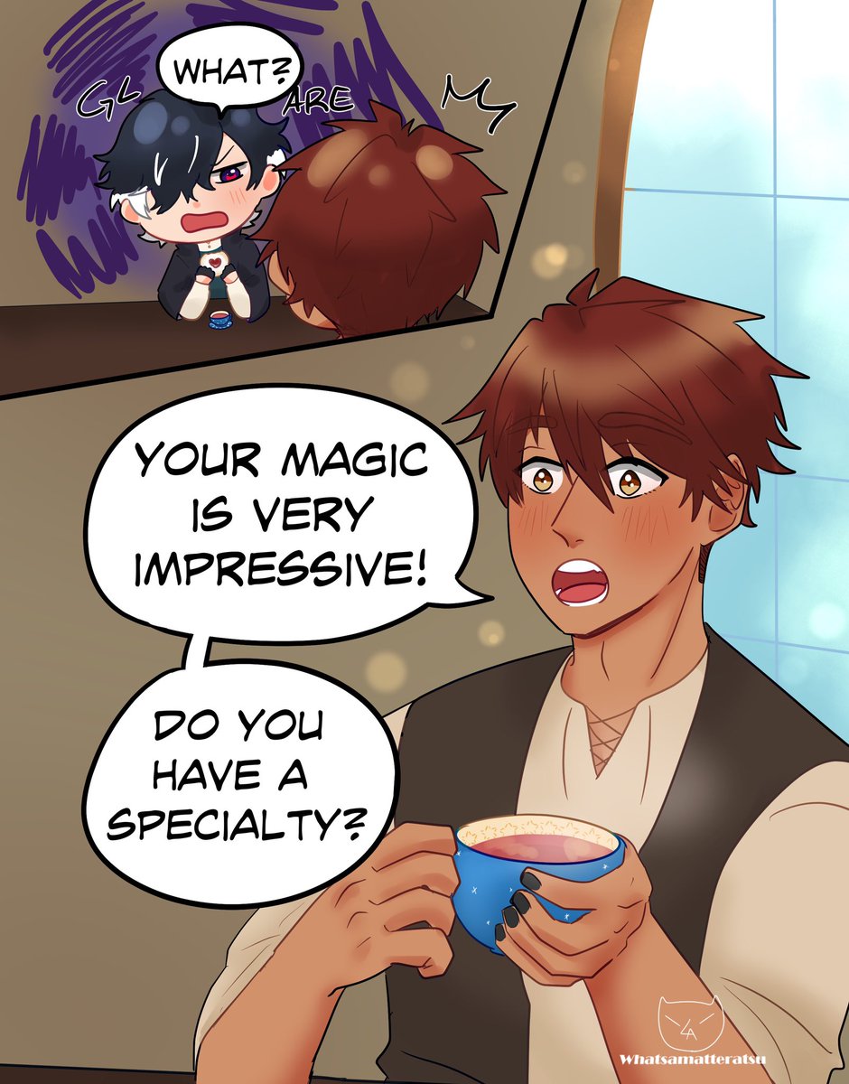 Whatsamatterat's tweet photo. Bewitching star au!
A little tea party, and talk of magic
(1/2)
#bsau https://t.co/QX2A2n9v18