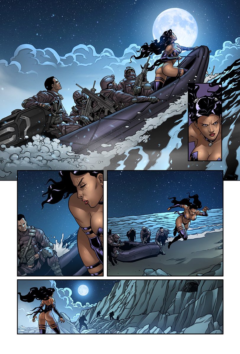 Aaron_Sparrow's tweet photo. From the #Katfight story in the MERC SUMMER SPECIAL, revealing some of what Amelia does as Leonidas’ Black Ops badass, prior to the brutal confrontation in #MissMeow 6!

Story by me, with stunning art/colors by @VicSerraComic and @GastonZubeldia!  #MercPublishing #MercMagazine https://t.co/9yQiVkJIXF