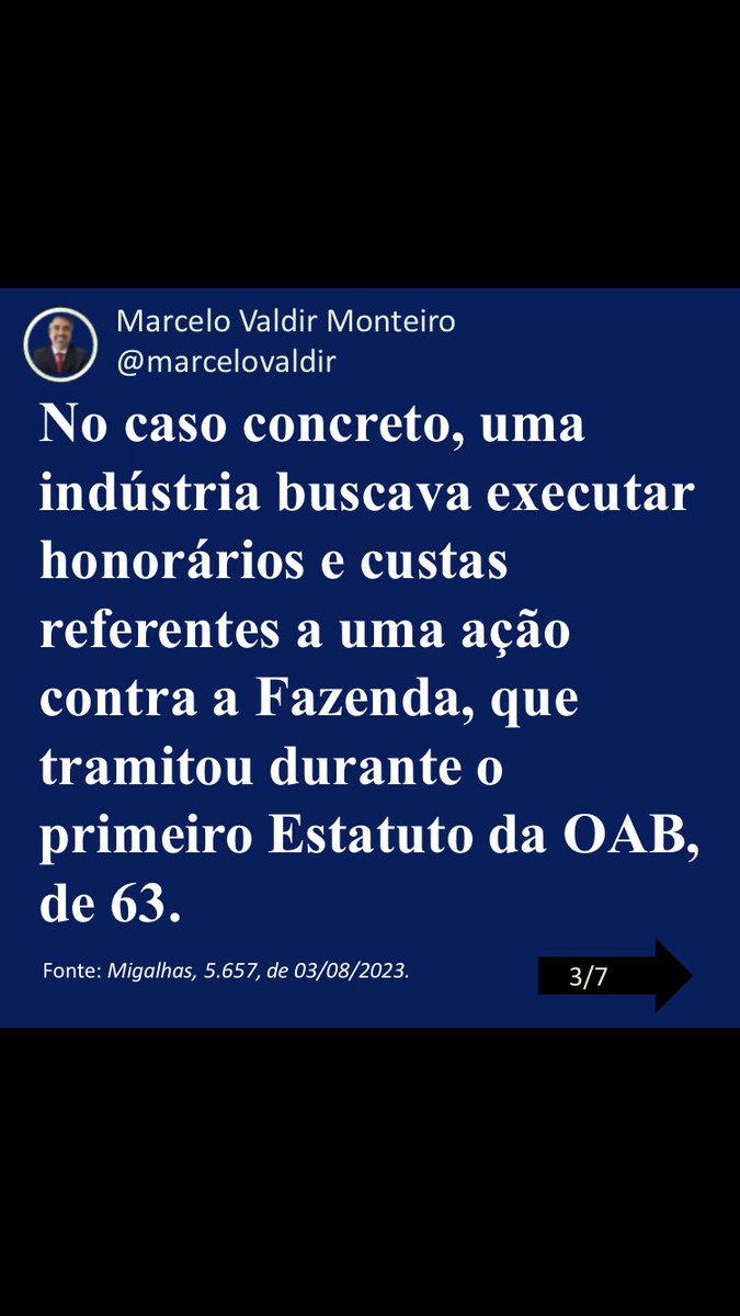 marcelovaldir's tweet photo. STJ garante honorários a advogado empregado antes do Estatuto da OAB 🏛️💼✨

O STJ decidiu que os honorários sucumbenciais de causas julgadas antes do Estatuto da Advocacia de 1994, nas quais atuou advogado empregado, pertencem ao causídico, e não à parte. https://t.co/OFmezjUmnU