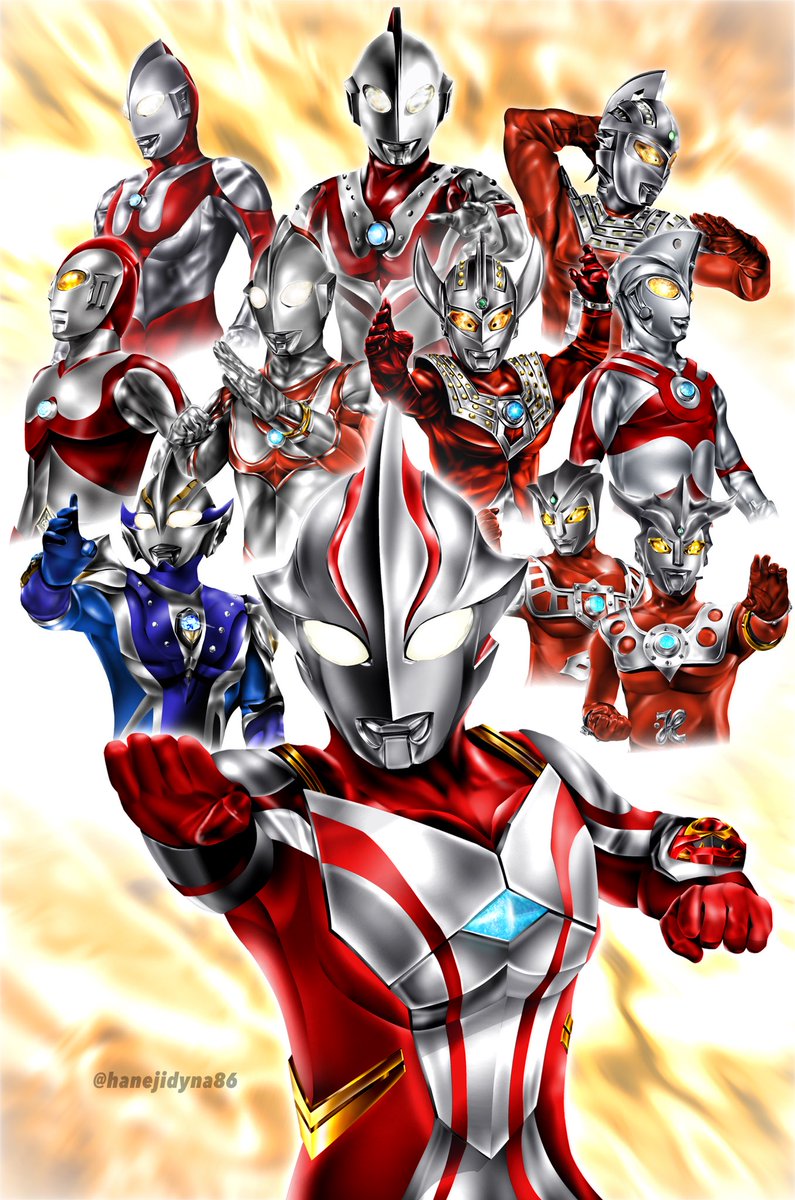 「無限に続く 光のなかへ   #ウルトラマンメビウス 」|ハネジダイのイラスト