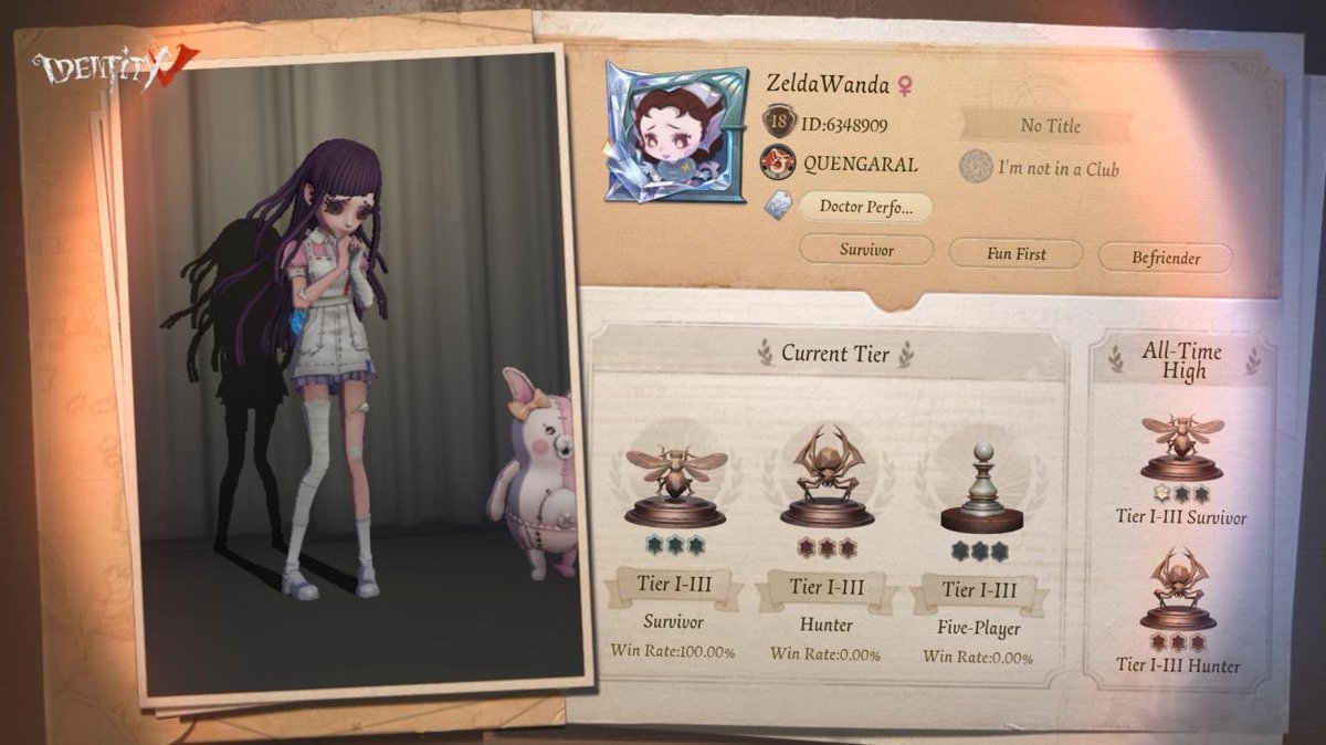 WandaZelda's tweet photo. I'm playing Identity V. Fancy a game? https://t.co/nJCehYnvbn
