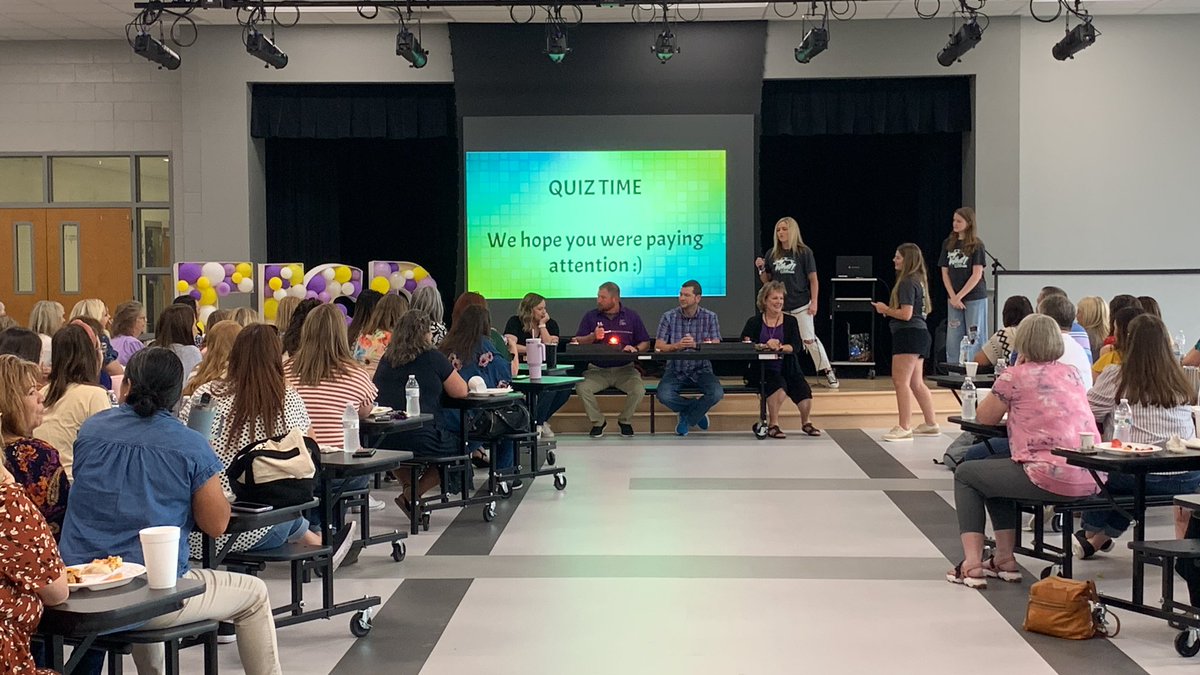 EW_challengers's tweet photo. ⭐️HS🚀@TxSayWhat leaders shared their #TobaccoFreeVision with the entire EISD🐾Family during their Welcome Back Convocation. 💜🚭 https://t.co/oDDiEiXYRx