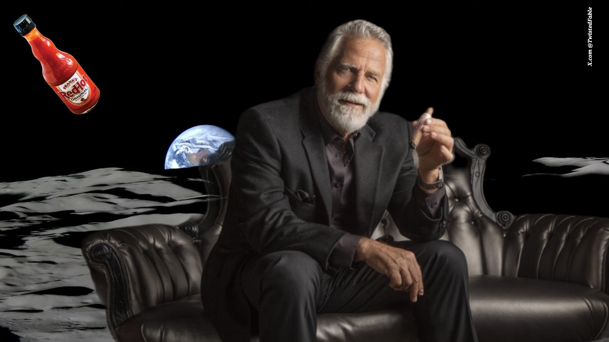 TwistedFable's tweet photo. It's early morning on the dark side of the Moon. You've cooked the bacon & scrambled the eggs. As Earth rises you walk into your morning breakfast meeting with the most interesting man on the Moon. Outside, you notice the last bottle of Frank's is slowly drifting away....
#UrTurn https://t.co/toIzyZJ0Wi