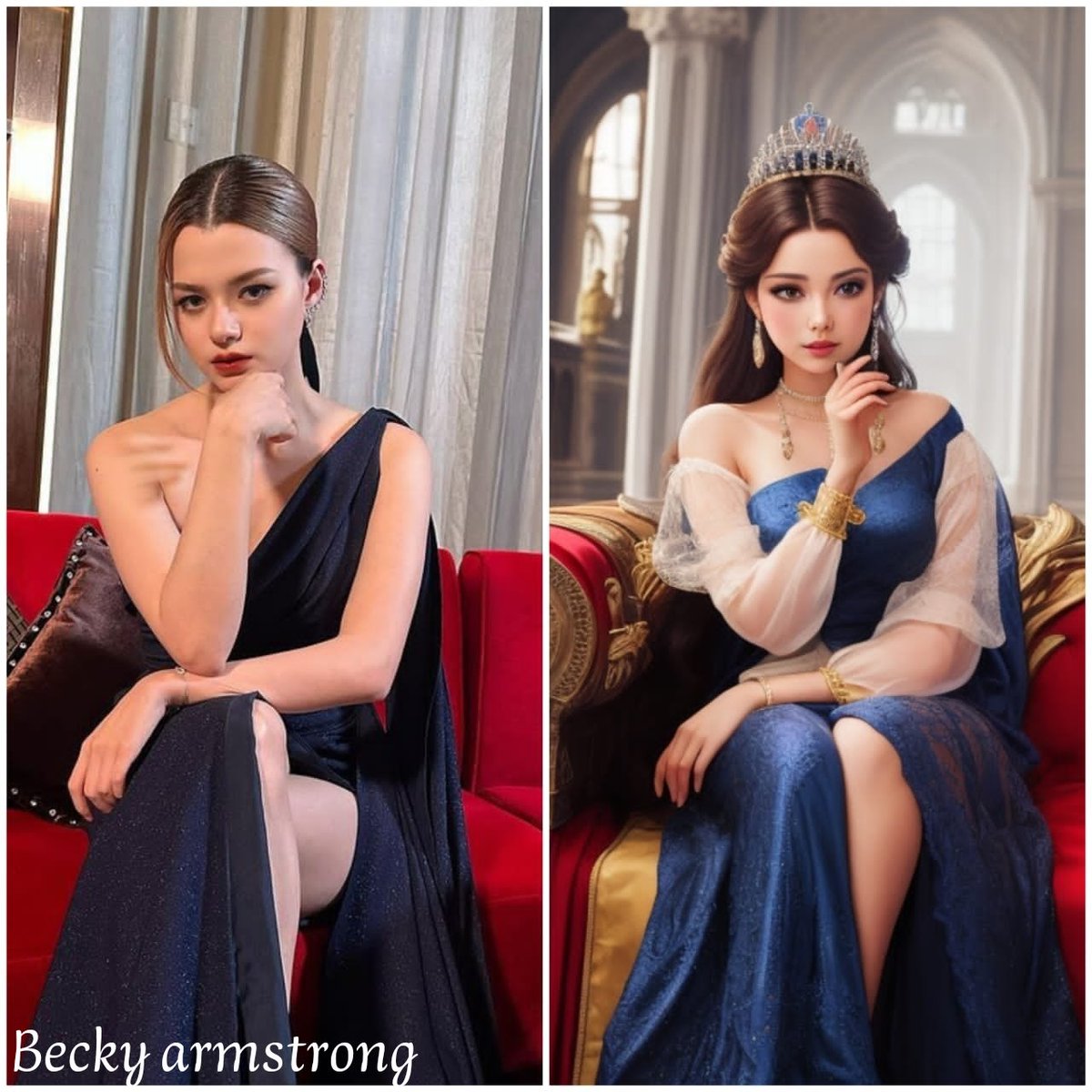 Beckyfrenn11's tweet photo. Draw a picture of Becky with artificial intelligence ✨👑💎🪄
#beckysangels https://t.co/q0aIny8156