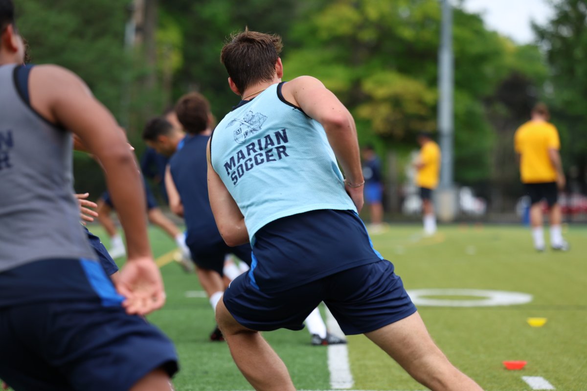 MUKnights's tweet photo. The lads are back on the pitch at St. Vincent Field!

First training sessions of the year in the books for @MarianMSOC https://t.co/TLA6gTWHMi