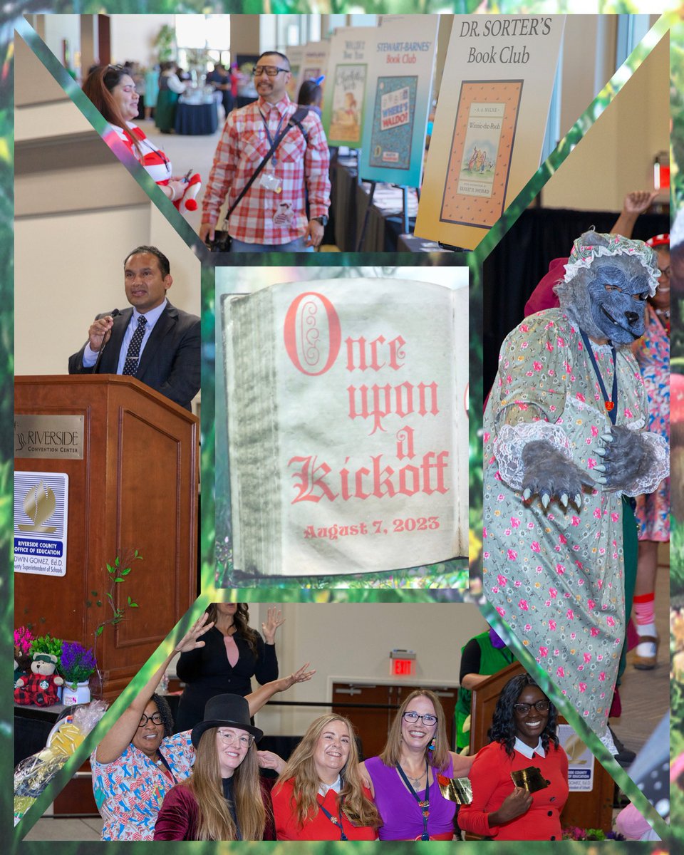 Great way to motivate @RCOESpecialEd instructors & support staff dedicated to #inclusion and #StudentSuccess across #RivCo. Attendees came dressed like their favorite children’s book characters, supporting #Literacyby5thRivCo📖& learning from experts like keynote @micheleborba.🪄