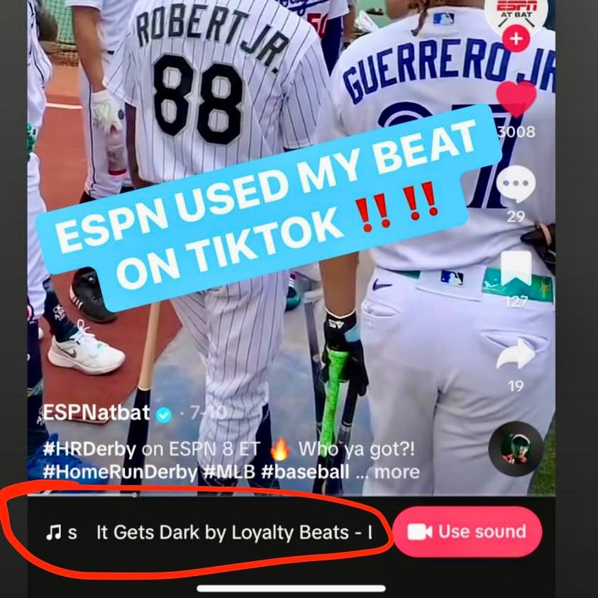 Im so hype right now lol. <a href="/espn/">ESPN</a> used one of my beats for their TikTok video. Much appreciated 🙏🏽🙏🏽