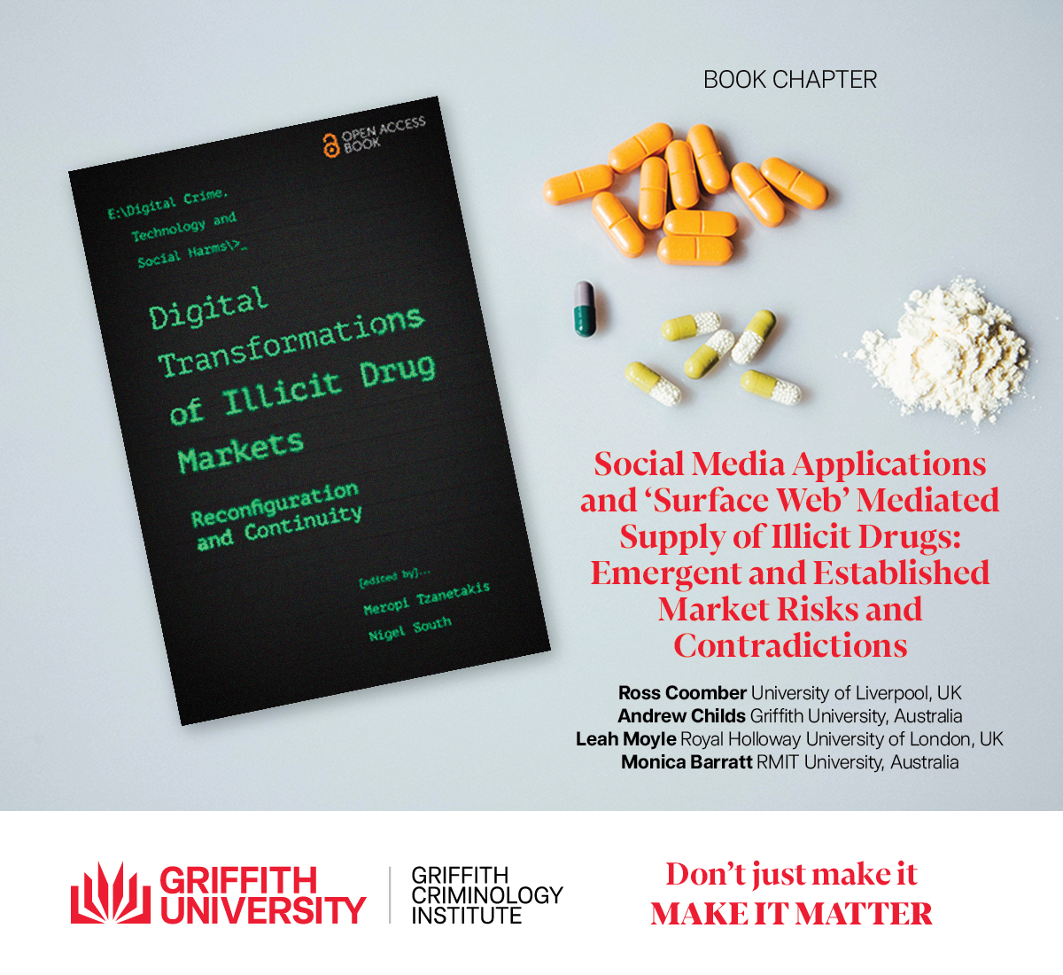 BOOK CHAPTER | This chapter considers how mid-range (in-between ‘cryptomarkets’ &amp; ‘texting’) virtual spaces are being utilised for drug supply &amp; the extent to which this is ‘just more of the same’ or provides new structures &amp; experiences > emerald.com/insight/conten…
#researchpaper