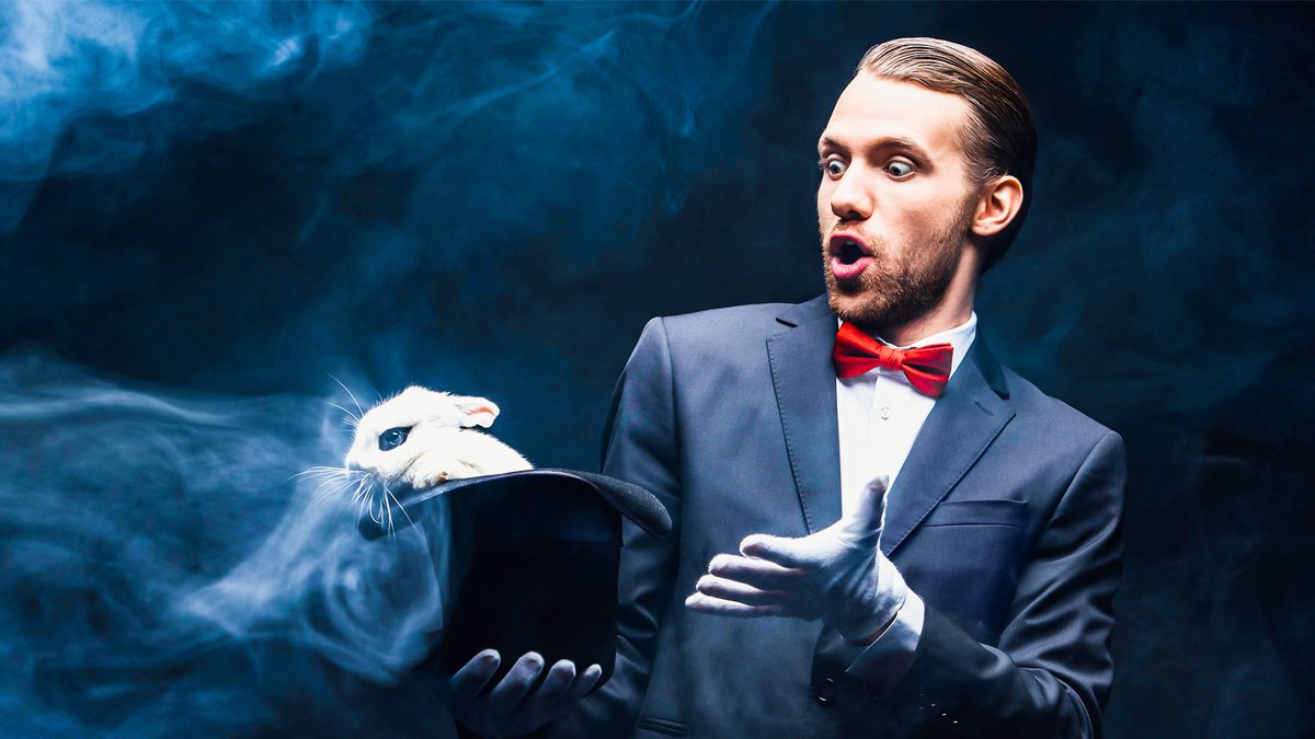 magimasterclass's tweet photo. Do Magicians use rabbits in magic shows?
FACT: Rare, but yes. Magicians still use rabbits in their shows. They are easy to handle, train, and don't require much space. Plus, they're cute!
See 21 questions about magicians:
https://t.co/8a9IxuTR36
#MagicRabbits #AnimalMagic https://t.co/R2v84QPwp5