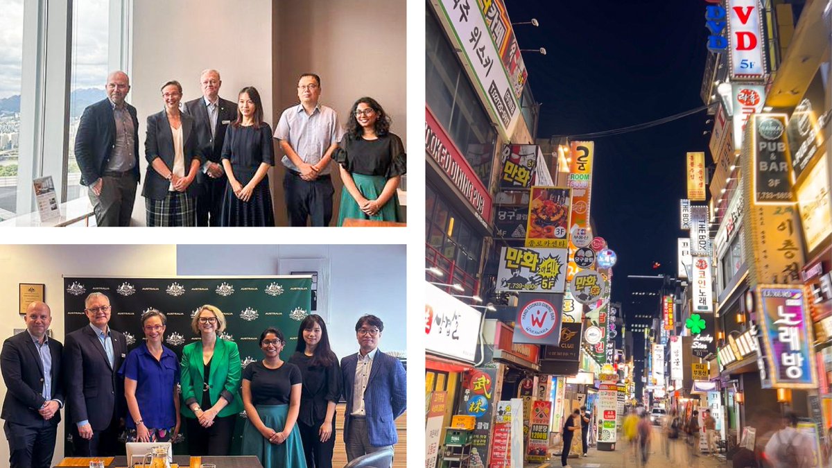 🇰🇷✈️ The team from TPDC just spent a week in Korea ✈️🇰🇷 @_JohannaWeaver , @HuonCurtis and @tanvi_nair were hosted by the Korean Development Institute (KDI). We were also joined by Prof. Iven Mareels from the @atse_au. On the agenda was how Australia and South Korea can work