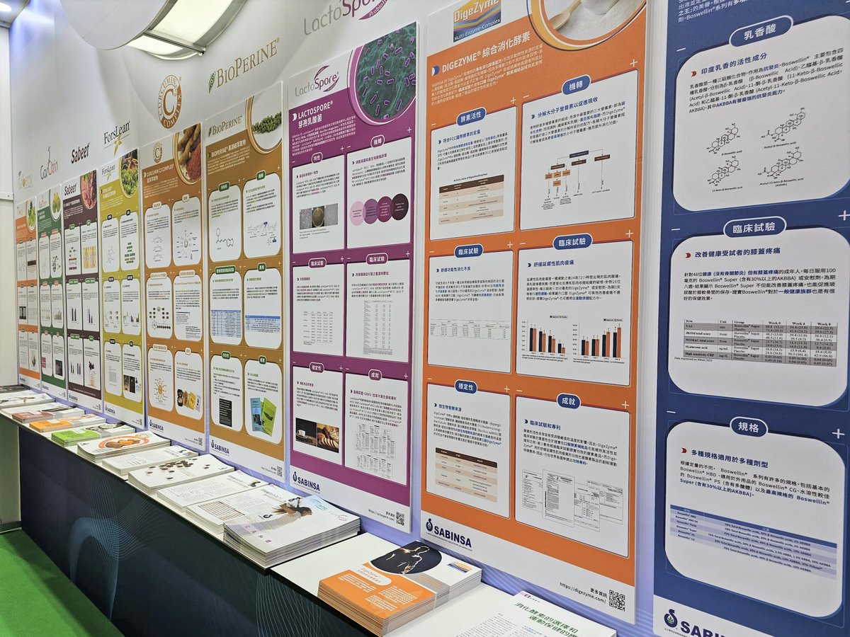 sabinsa's tweet image. Our Team is right now at the Asia Healthcare &amp;amp; Medical Cosmetology Expo, and we are excited to showcase our innovative nutraceuticals.

Meet us at Stand J132.

#bioAsiaTaiwan #nutraceuticals #LactoSpore #Probiotic #healthsupplements #Boswellia #ashwagandha #BioPerine #Taiwan