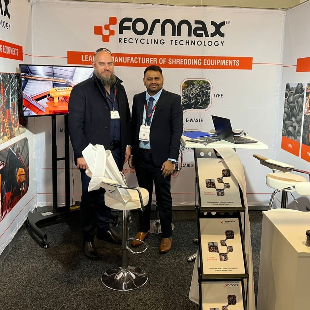 Shredder &amp; Granulator manufacturer for Tyre, MSW, Cable, and Metal Recycling applications, <a href="/fornnaxrecyclin/">Fornnax Recycling</a> are at #AWRE 2023!

Visit them at Stand G-22 to discuss their vast range of shredder equipment and it’s contemporary applications. fornnax.com