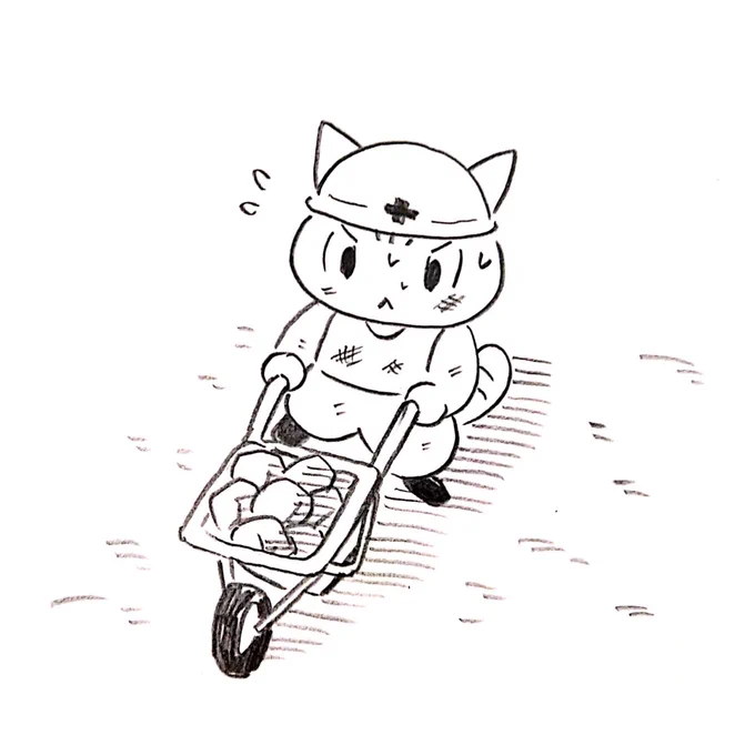 がんばってアルバイトしてバイク代を稼ぐニャ!🐈️ 