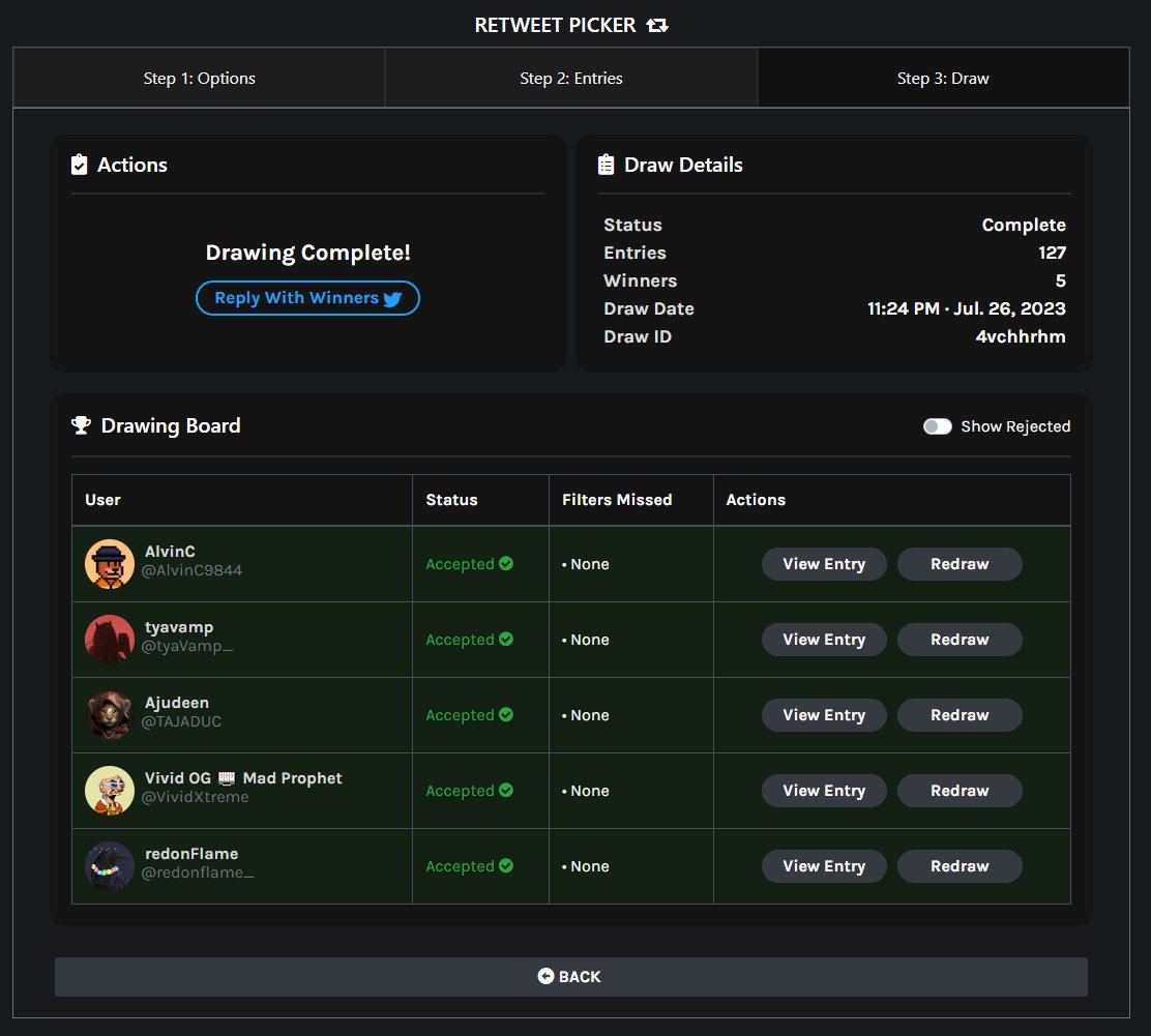 <a href="/WaveyWizards/">Wavey Wizards</a> <a href="/WaveyDez/">Dez</a> Congrats to the WL winners! I'll message you shortly to get your 0x.
<a href="/AlvinC9844/">AlvinC</a> (+250 CRO)
<a href="/tyaVamp_/">tyavamp</a>
@TAJADUC
<a href="/VividXtreme/">Vivid OG 🎰 Mad Prophet</a>
<a href="/redonflame_/">redonFlame</a>