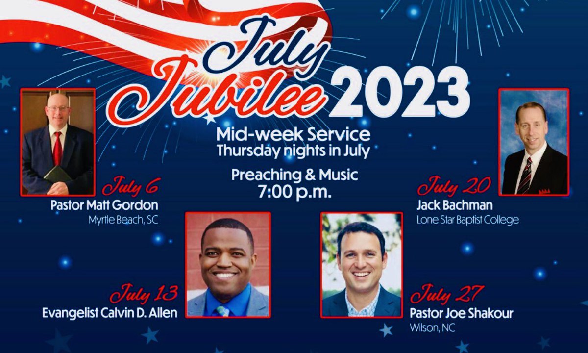 Looking forward to preaching at Maranatha Baptist in Jacksonville NC with @PastorMcConkey tomorrow.
Such an example as a church and pastor with a heart for souls. https://t.co/OFAFWjb44q