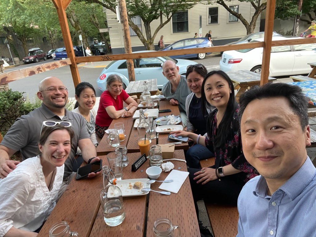 OHSUGastro's tweet photo. Guess what the @OHSUGastro hepatologists are celebrating? #MELD 3.0? #MASLD? Wrong answers only please. #livertwitter @AASLDtweets https://t.co/lv3MgwLjAb