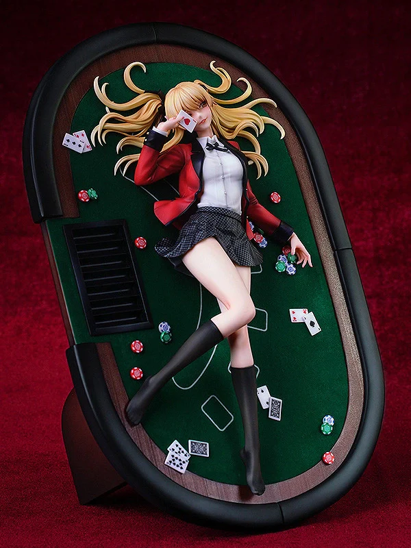 AnimateUSA's tweet photo. From #KAKEGURUIxx comes a 1/7th scale figure of the proud and skilled gambler #MarySaotome!

The figure features Mary lying on a poker table scattered with poker chips and cards with a bewitching smile on her face as though intoxicated by victory✨

https://t.co/HjQEwJZoPP https://t.co/CmOSn5lb5u