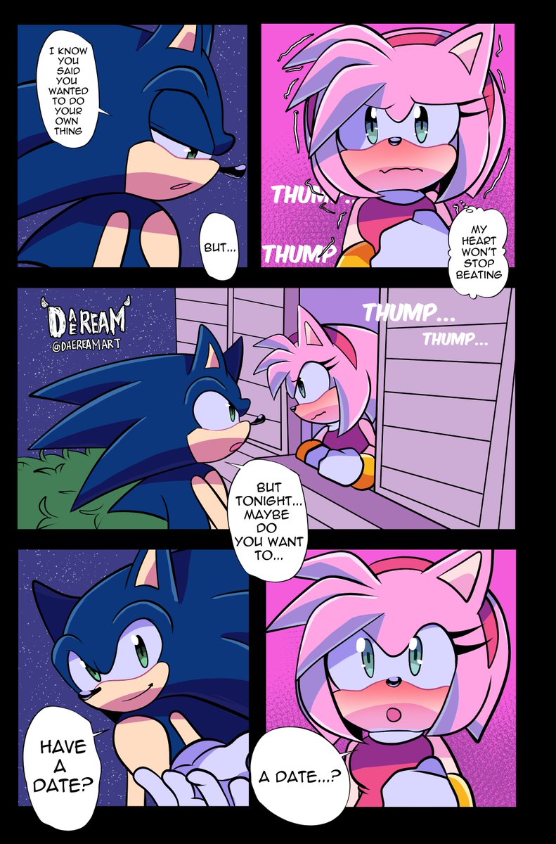 Daeream on X: First Part of my Sonamy Comic, 2k Special! There a more  pages left, but i will post the other parts laterThank you so much again  for the support! #SonAmy #